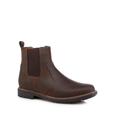 Maine New England Brown 'Jetty' leather Chelsea boots